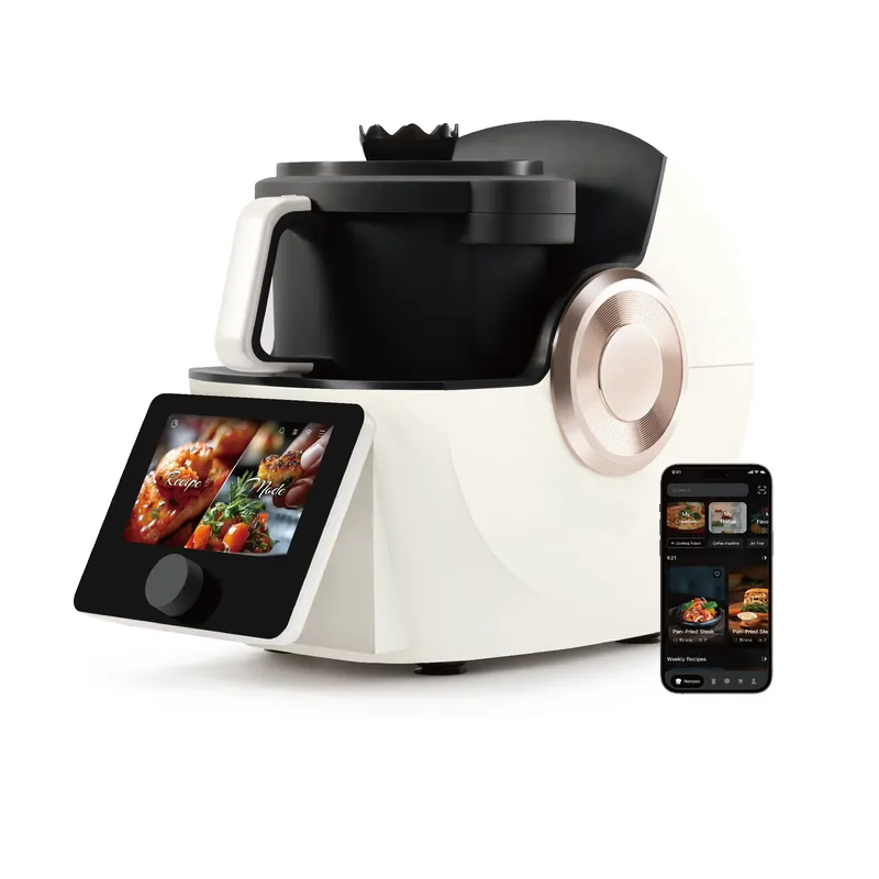 Home Cooking Robot - スマート調理ロボット、多機能ホットクッカー、Wi-Fi対応、自動スープ調理機能付き、家庭用キッチン家電、料理好きにおすすめ。