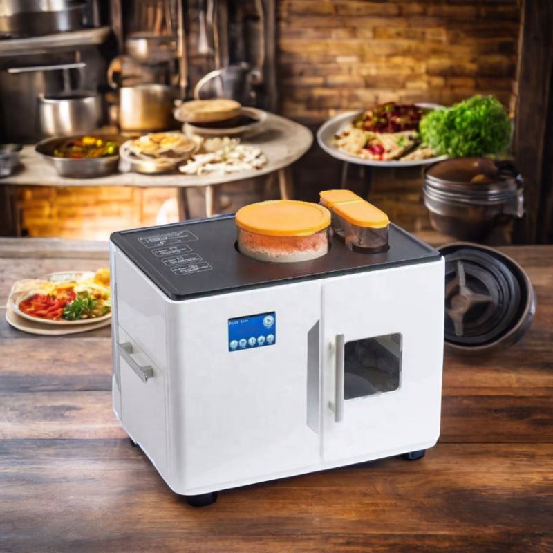 Home Cooking Robot - 全自動電動ミニプラスチック製フラットブレッド・トルティーヤメーカー、マジックフードプロセッサーマシン、ロティ・チャパティ・アタ・ロティ調理ロボット