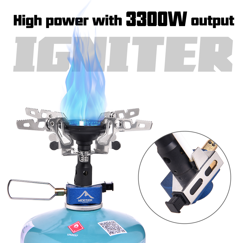 Home Cooking Gas Stove - 屋外キャンプ用ガスバーナー アウトドアストーブ 3300W イグナイター付き キャンプ用品 ポータブル
