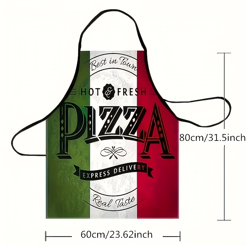 イタリア風ピザ柄のキッチンエプロン1枚 - ポリエステル製で - Home Cooking In Italian のレビューと価格