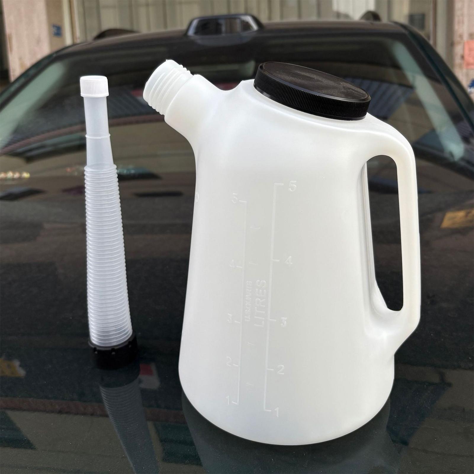 注ぎ口と蓋付きオイル缶 5L 漏れ防止自動車用オイル/液体デ - Home Cooking Oil Making Machine のレビューと価格