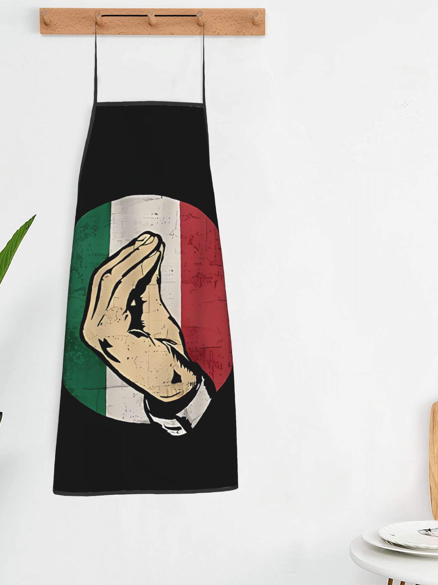 【イタリアのジェスチャー】エプロン、キッチン調理用ホームBB - Home Cooking In Italian のレビューと価格