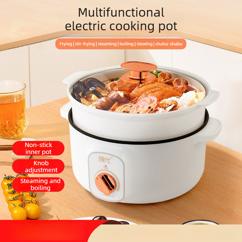 多機能ミニ電気鍋ポータブル学生寮電気調理鍋麺スープ揚げ物家庭 - Home Cooking Appliances のレビューと価格
