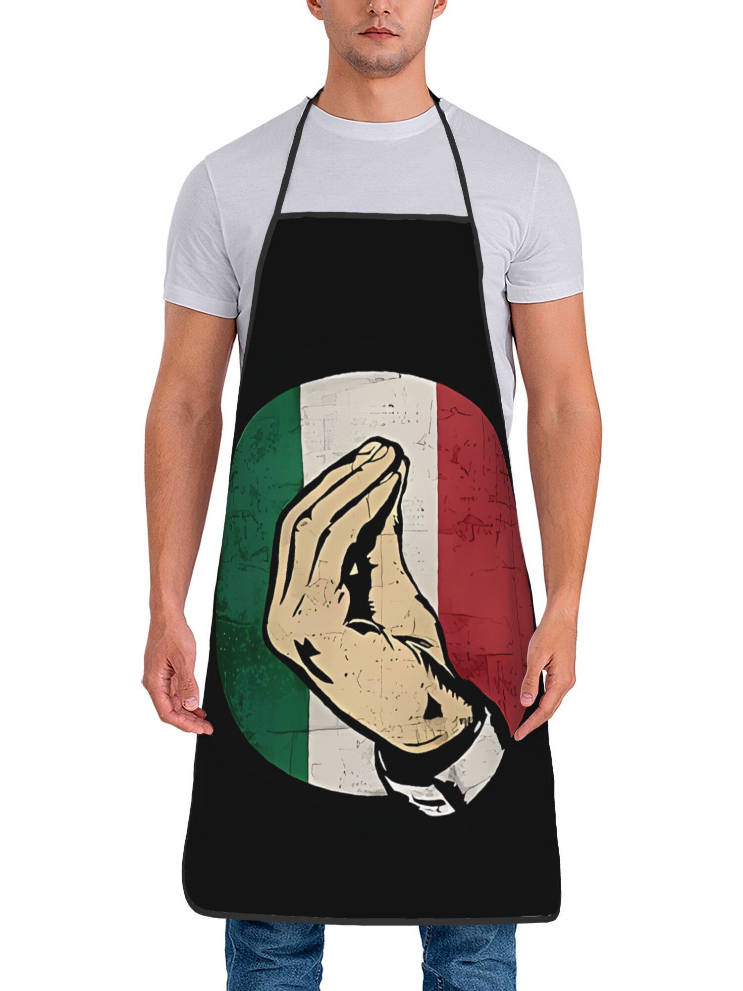 面白いイタリアの手の動きを模したキッチンエプロン イタリア国 - Home Cooking In Italian のレビューと価格